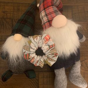 Handmade Gnome Scrunchie